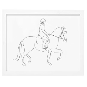Equestrian Art Dressage Print, Pemberley Rose