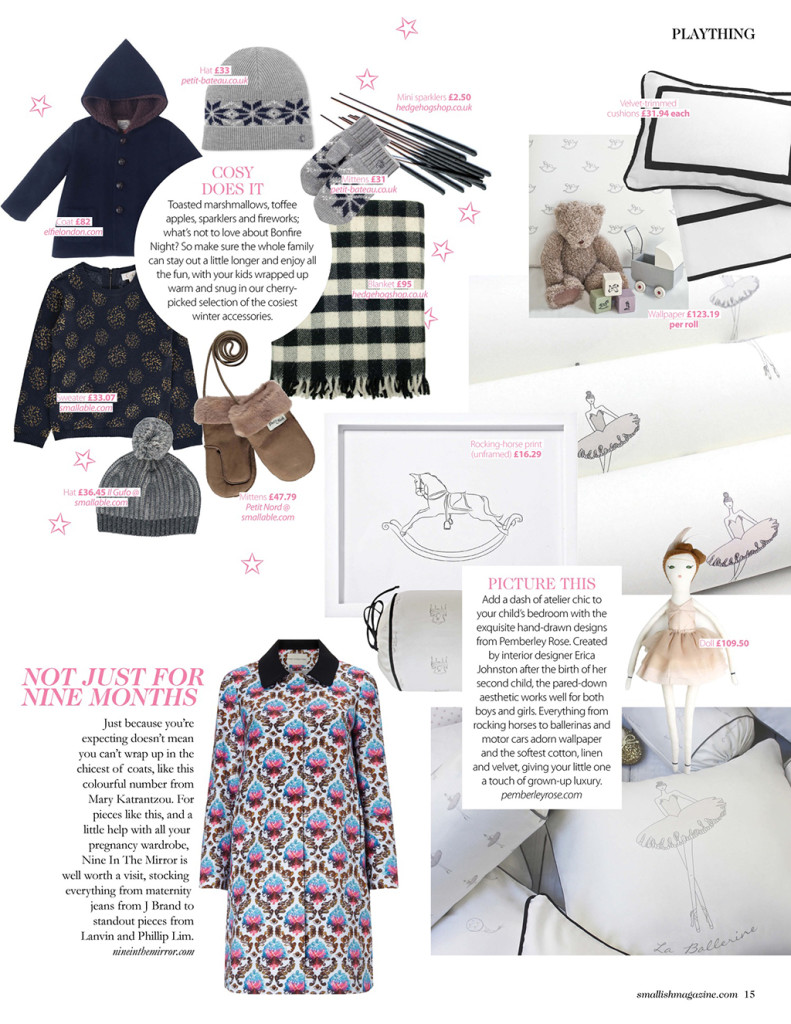Pemberley Rose Featured in Smallish Magazine November 2015